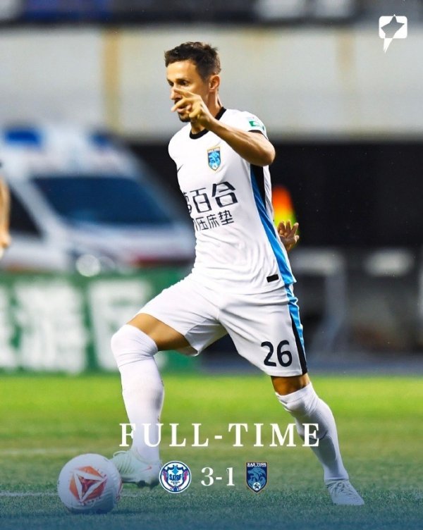 全场赛事  结束，南通支云1:3负于对手。