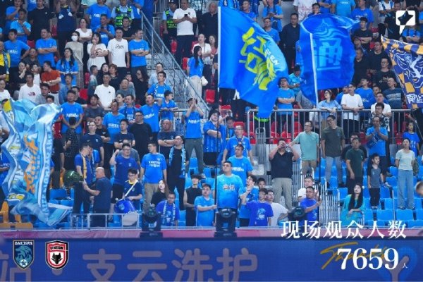 南通支云vs陕西联合月亮泊赛事  到场观赛人群  人数：7659人，感谢有你！